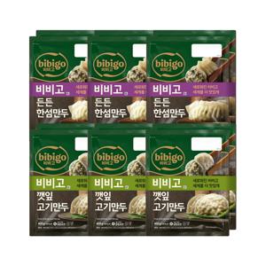 비비고 든든한섬만두 384g 2개입 x3개+깻잎고기만두 400g 2개입 x3개