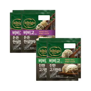 비비고 든든한섬만두 384g 2개입 x2개+진한고기만두 400g 2개입 x2개