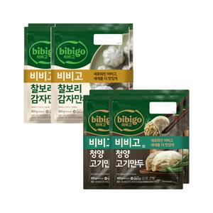비비고 찰보리 감자만두 400g 2개입 x2개+청양고기만두 400g 2개입 x2개