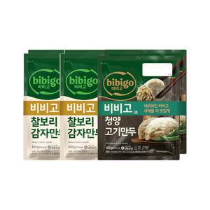 비비고 찰보리 감자만두 400g 2개입 x2개+청양고기만두 400g 2개입 x1개