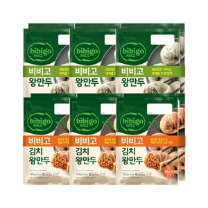 비비고 왕만두 490g 2개입 x3개+김치 왕만두 420g 2개입 x3개