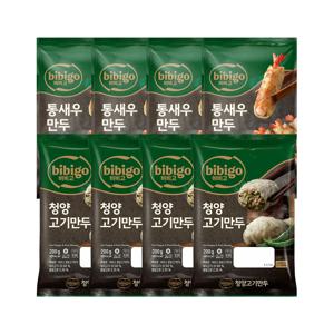 비비고 통새우만두 200g x4개+청양고기만두 200g x4개