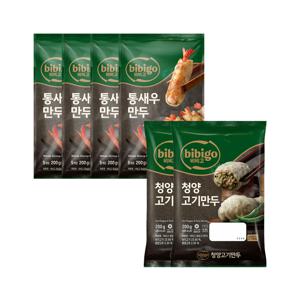 비비고 통새우만두 200g x4개+청양고기만두 200g x2개