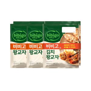 비비고 왕교자 455g 2개입 x2개+김치 왕교자 420g 2개입 x1개