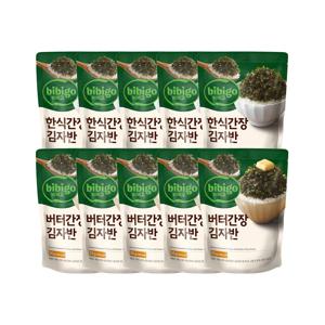 비비고 버터간장 김자반 50g x5개+한식간장 김자반 50g x5개 (총 20개)