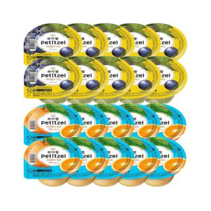 쁘띠첼 푸딩 과일젤리 밀감 90g x10개+포도 90g x10개