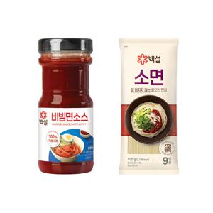 백설 만능 면 비빔용 소스 890g x1개+백설 소면 900g x1개