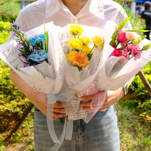장미 등 계절 생화 미니 꽃다발 3컬러 택1 플랜테리어 소형꽃다발 축하꽃다발 꽃택배 꽃배송
