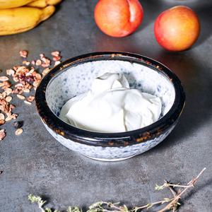 도자기 블루나미 디저트볼 AT 시리얼 아이스크림 요거트볼 그릇 카페