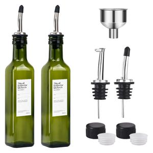 오일락 유리병 디스펜서 오일병 250ml 2P세트 홈카페 시럽병 소스병 선물용