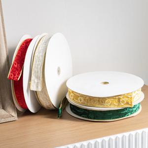 크리스마스 벨벳 리본 미래 4cmX50yd 4colors 롤 선물 포장 끈 공예 재료