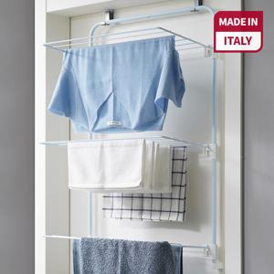 이탈리아수입 공간활용 철제 3단 문걸이 빨래건조대 3colors