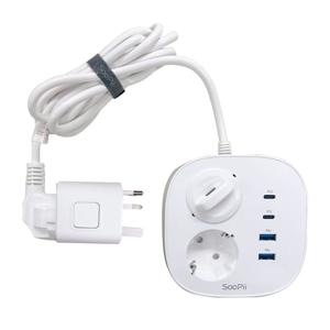 65W USB 초고속 충전 4000W 2구 멀티탭 여행용 멀티 어댑터 겸용