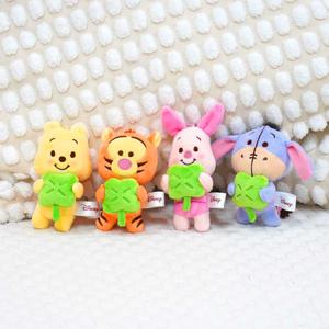 곰돌이 푸 네잎클로버 미니키체인 4종 택1