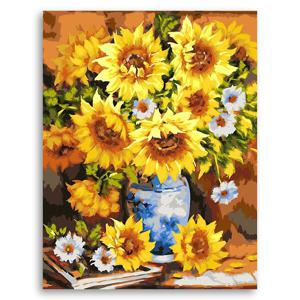 [해외]해바라기 그리기 캔버스 페인팅 유화그리기세트 명화 DIY 아크릴화 색칠 60x75