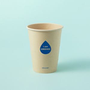 카페 테이크아웃 아이스전용 일회용 대나무 양면코팅 종이컵 90파이 400ml 100개