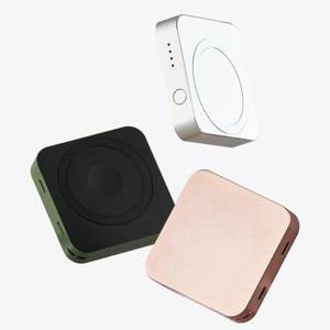 3in1 무선충전 메탈 맥세이프 미니 보조배터리 5000mAh 아이폰 애플워치