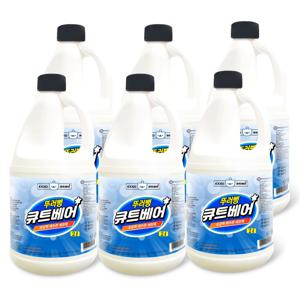 큐트베어 뚜러뻥 2L x 6개 배수구 세정제 뚫어뻥세제