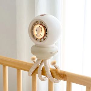 베베쿨 문어발 자동회전 유모차 어린이 침대 캐릭터 선풍기 FG260