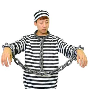 죄수용 체인 모형 2종 목/손목 할로윈 파티 장식 소품