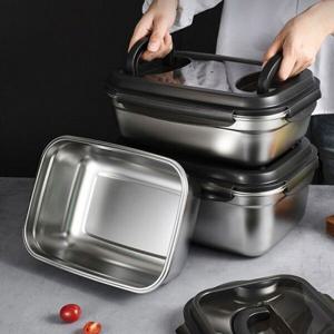 스텐 304 밀폐용기 2size 김치통 반찬통 대용량 2.8L 5.5L