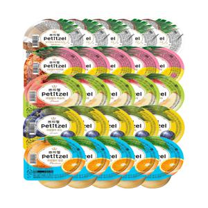쁘띠첼 과일젤리 밀감90g*5+복숭아90g*5+포도90g*5+파인90g*5+화이트90g*5