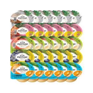 쁘띠첼 과일젤리 밀감90g*6+복숭아90g*6+포도90g*6+파인90g*6+화이트90g*6