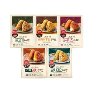 햇반 쿡반 주먹밥 500g 3+3 골라담기(총 6개)