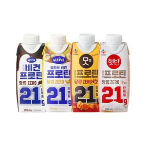 비건프로틴 당류 ZERO 얼티브 18개 골라담기(초코/바나나/밤맛/쌀밥맛)
