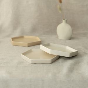 마리벨 육각접시 중 18.5cm (3color) 4P