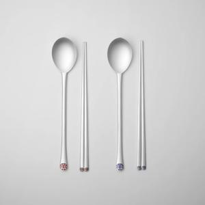 NEW 칠보 수자문 은수저 1벌세트(80%,25돈)