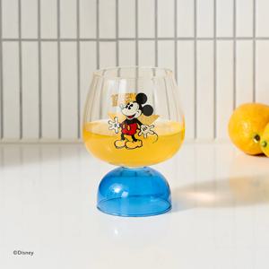 디즈니 굿모닝미키 내열 유리 스커트 고블렛잔 미키 500ml