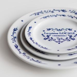 마메종 블루로즈 접시, 플레이트 24cm 1p