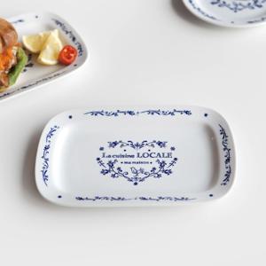 마메종 블루로즈 스퀘어 플레이트 1p
