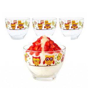 델라 빙수볼 600ml 4p 카페컵 빙수잔 부엉이빙수볼