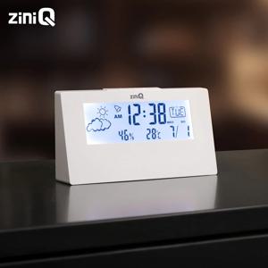 디지털 LED 탁상시계 온도습도날짜표시 알람 투명탁상용 ZQ-CK300