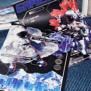 GAMEOVER 포스터 / 감성키치레트로디자인 종이 포스터