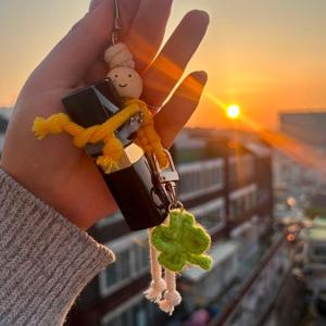 걱정인형 립밤키링 만들기 DIY 8종 마크라메 립밤 립스틱 틴트 키홀더 키링 키링립스틱
