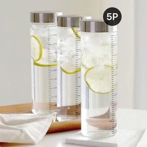 내열유리 눈금 유리병 500ml 5P