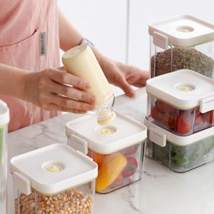 냉장고정리 스타터 420ml 2개+600ml 2개 세트+진공포장기+진공팩 10P