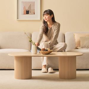 [리퍼]쉬크 템바보드 좌식 소파 테이블 1200x600 A-type
