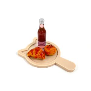 미니어처 원형 고양이 미니도마 쟁반 트레이 받침대 돌하우스 인테리어 장식 소품