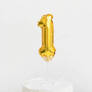 숫자 풍선 토퍼 골드 1 생일 기념일 파티용품 이벤트