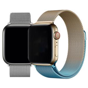 애플워치 울트라 8 7 6 5 SE 세대 그라데이션 밀레니즈 루프 메탈 밴드 스트랩