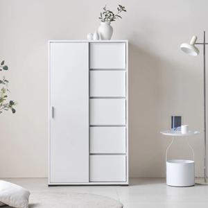 누비아 슬라이딩 서랍옷장 800 5단 서랍장