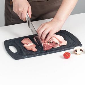 블랙 마블 양면 도마 M(중) 논슬립 사각 커팅보드