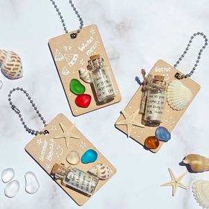 바다키링 만들기 소원 유리병 조개 꾸미기 DIY 환경 미술 재료