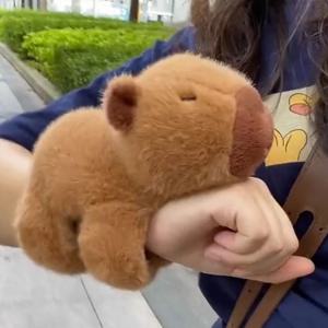 카피바라 손목 인형 팔찌 캐릭터 동물 인형 밴드