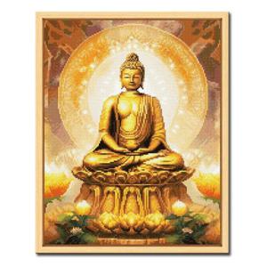 DIY 보석십자수 액자형 인물&동물 43x54cm D489_황금 부처님