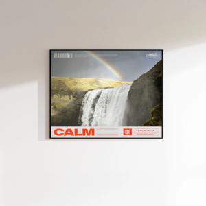 #방 한가운데 초대하는 자연, 정사각형액자 무지개 풍경포스터 크리스천CALM_Rainbow